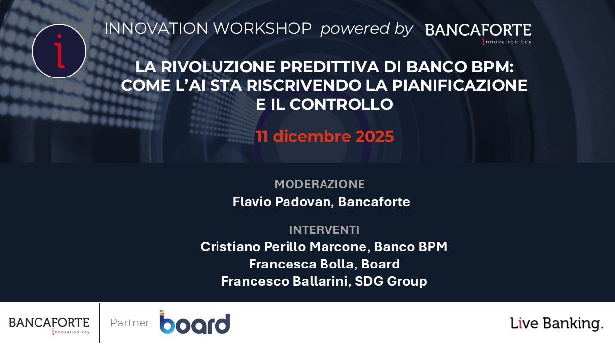 LA RIVOLUZIONE PREDITTIVA DI BANCO BPM: COME L'AI STA RISCRIVENDO LA PIANIFICAZIONE E IL CONTROLLO